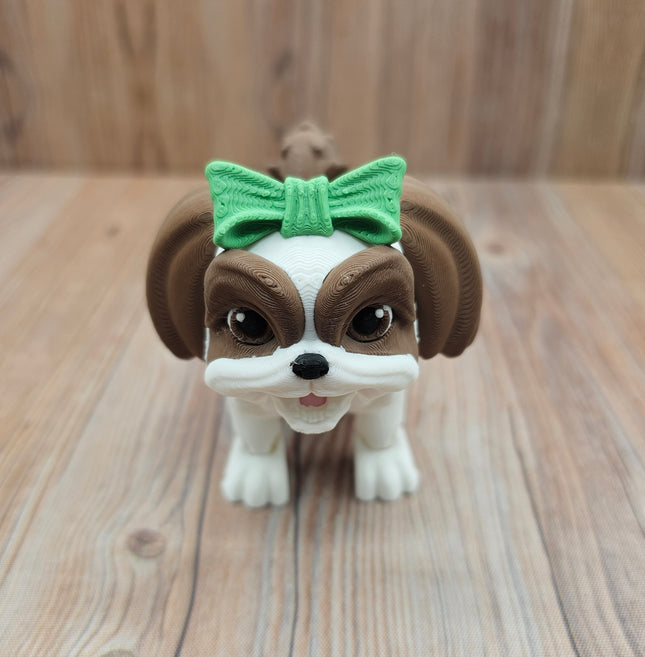 Articulated Shih Tzu & Optional Doghouse Accessory Kit