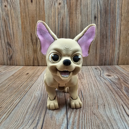Articulated Chihuahua & Optional Doghouse Accessory Kit