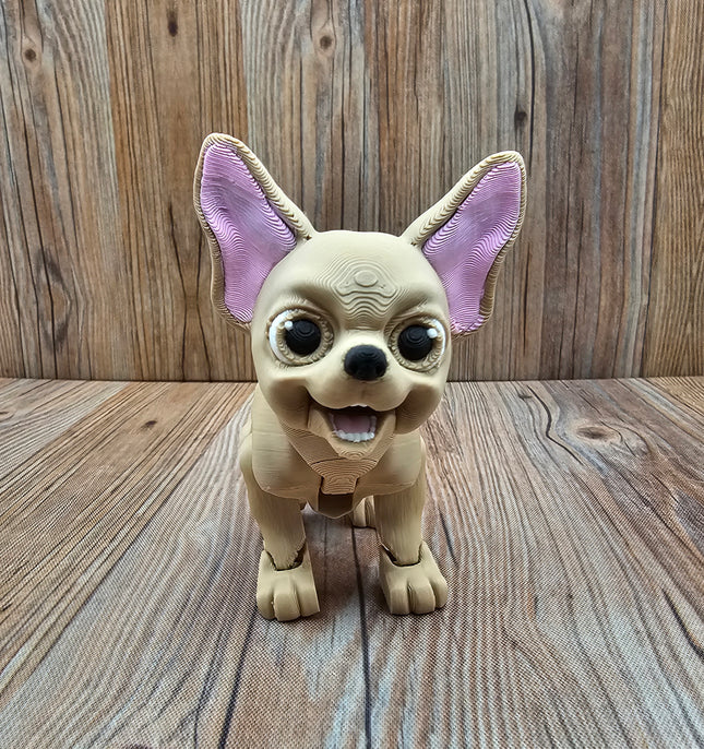 Articulated Chihuahua & Optional Doghouse Accessory Kit