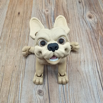 Articulated French Bulldog (3 varieties) & Optional Doghouse Accessory Kit