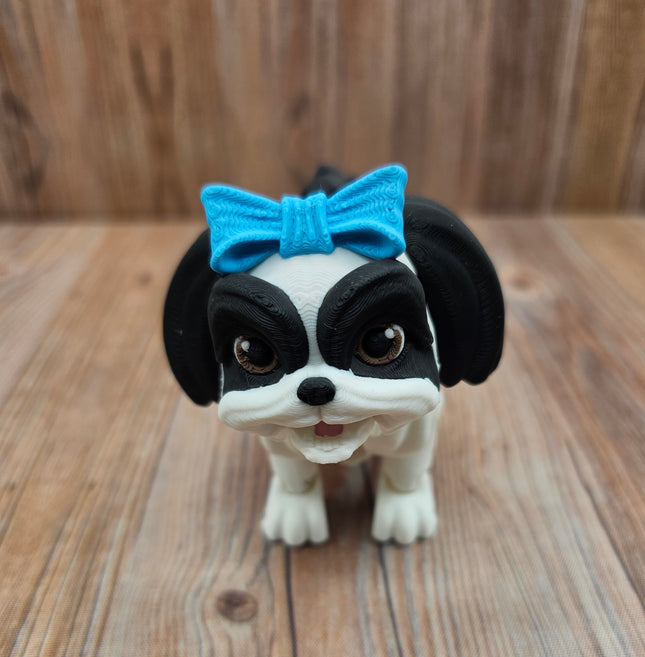 Articulated Shih Tzu & Optional Doghouse Accessory Kit
