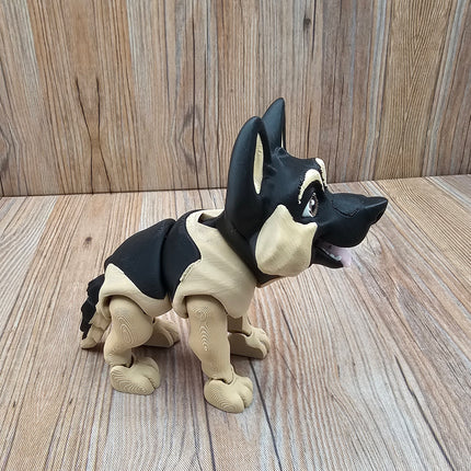 Articulated German Shepherd & Optional Doghouse Accessory Kit
