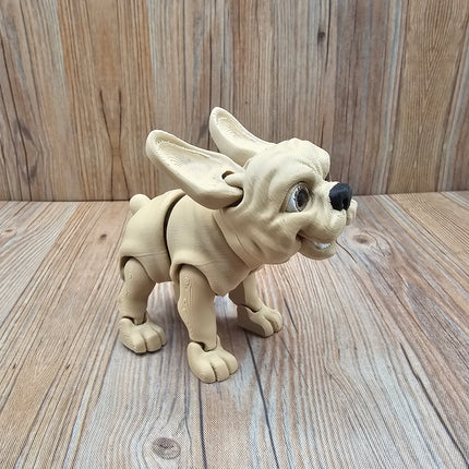 Articulated French Bulldog (3 varieties) & Optional Doghouse Accessory Kit