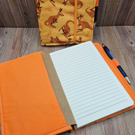 Animal Adventures Fabric Journal Cover – A5 with Pen & Lined Notebook (Multiple Designs)
