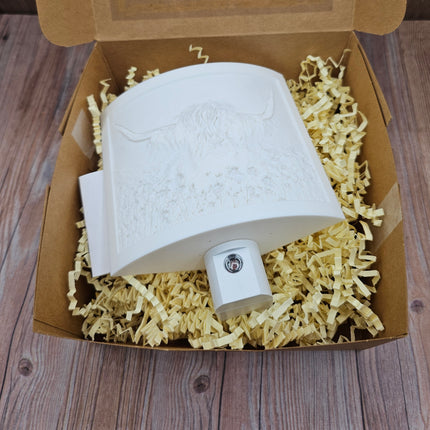 Highland Cow 3D Printed LED Night Light