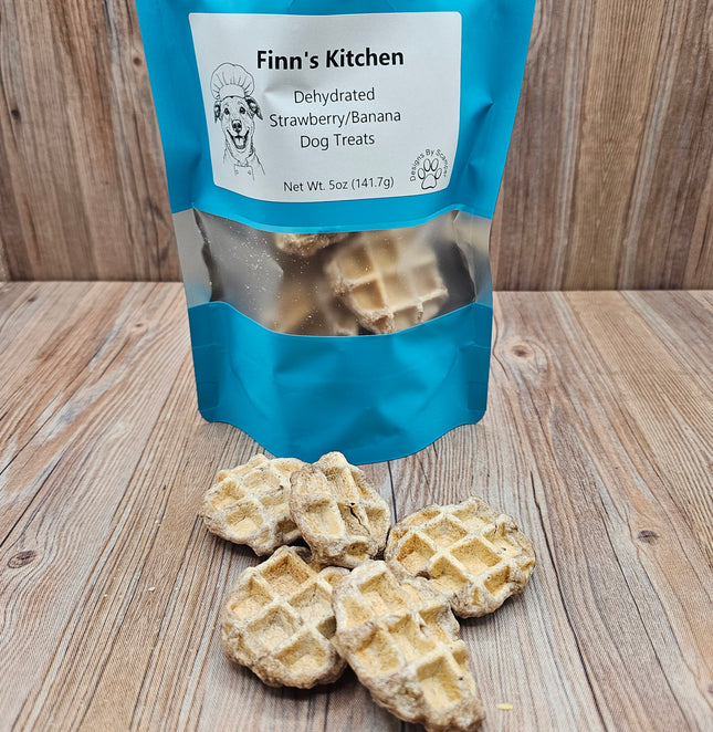 Waffle Bites, Dehydrated Dog Treats, 4 Flavor Options
