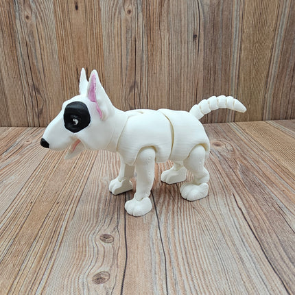 Articulated Bull Terrier & Optional Doghouse Accessory Kit