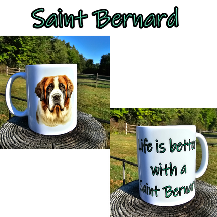 11oz Life Is Better Breed Mug (multiple variations)